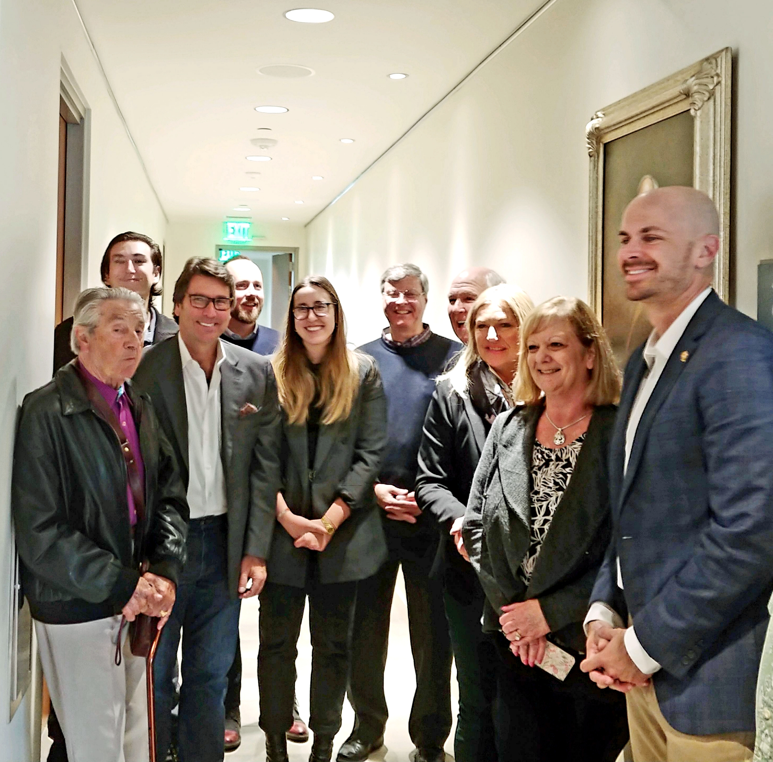 Dr. Perry Mansfield with Coronado Mayor, City Council and Art Commission for Unveiling