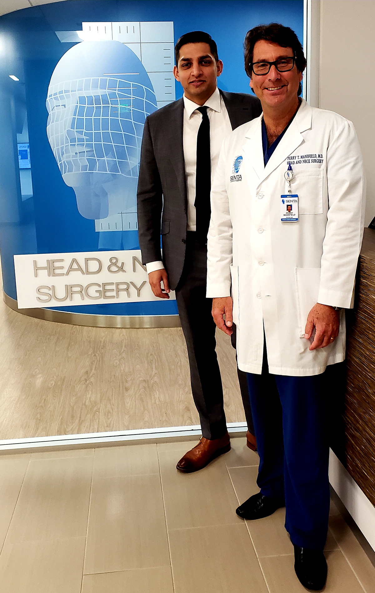 Dr. Nazeer Khan with Dr. Perry Mansfield at Senta clinic