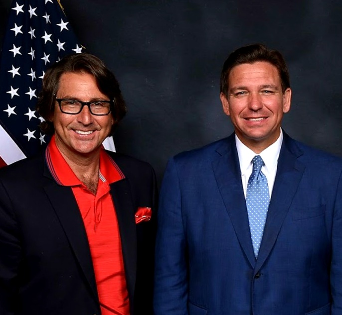 Dr. Perry Mansfield and Governor Ron DeSantis