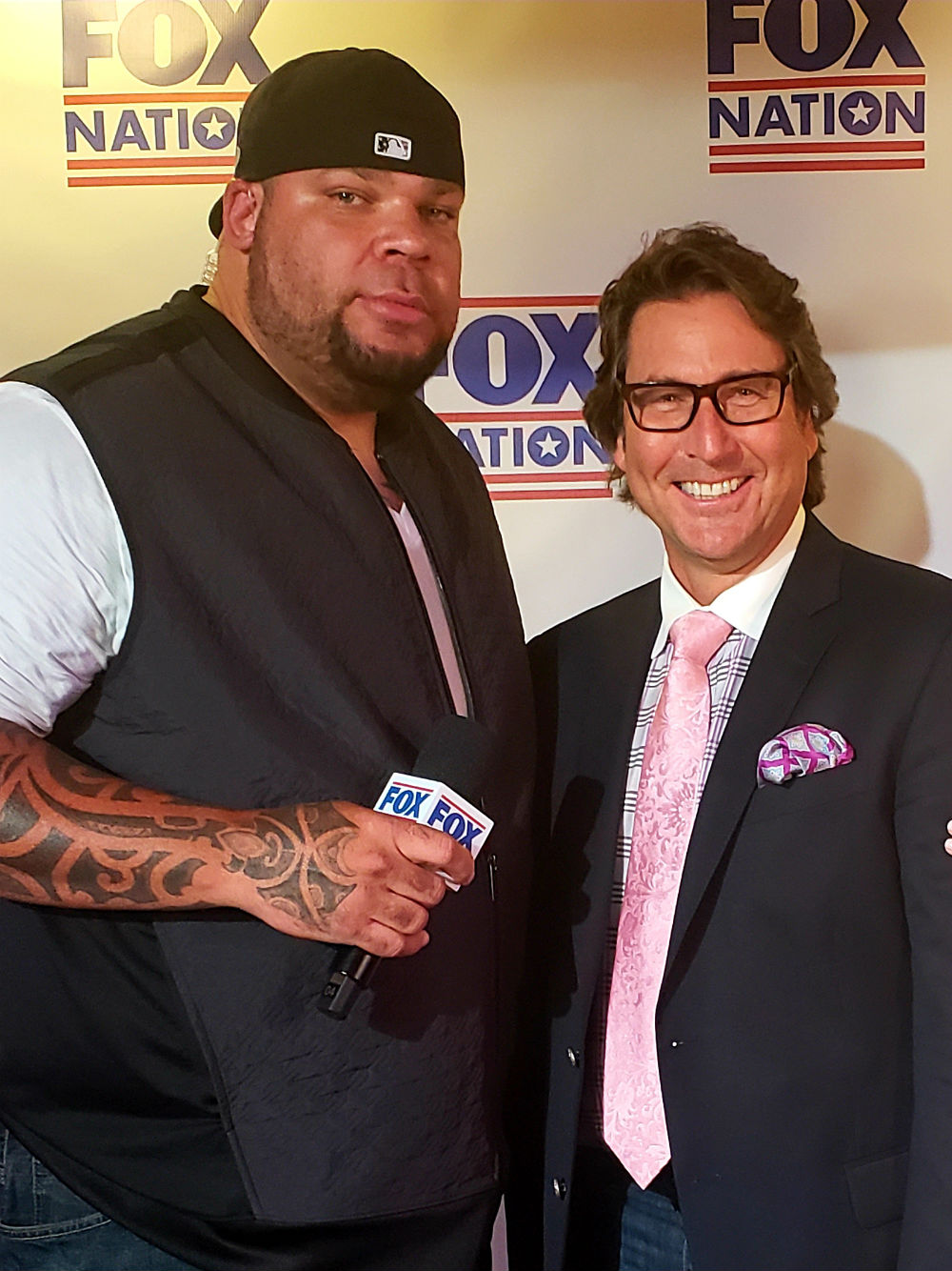 Dr Mansfield with TV personality and pro wrestler Tyrus